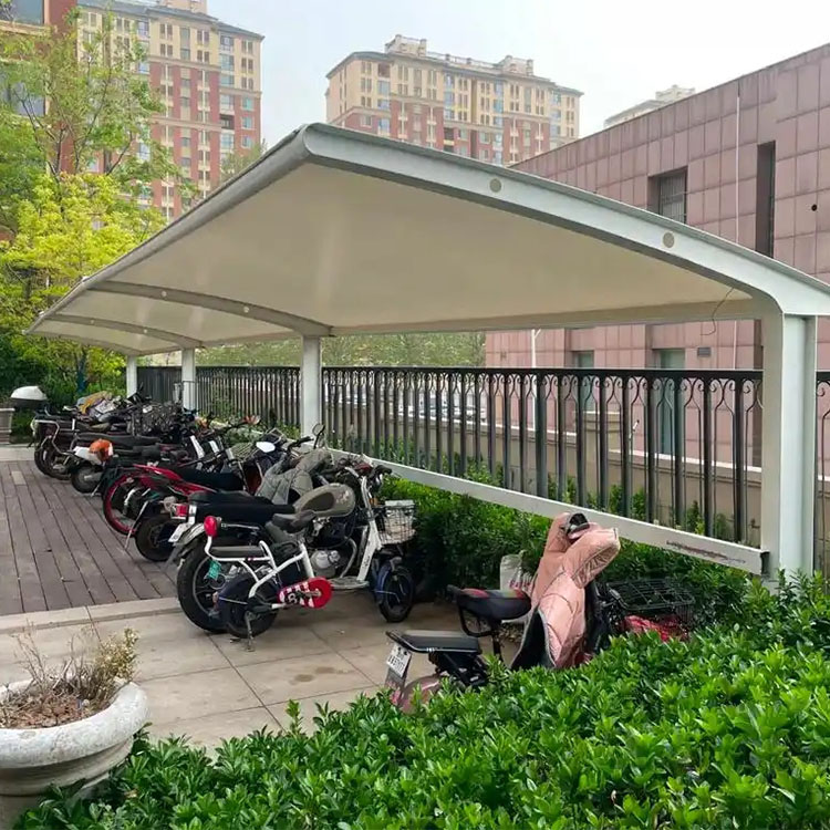 宁波膜结构电动车棚